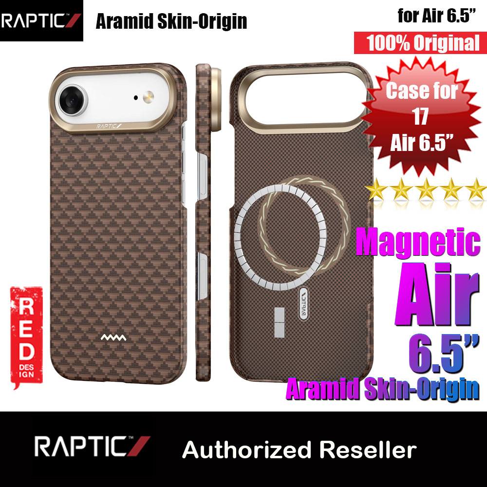 Raptic Aramid Fibre Origin Lightweight Ultra Slim Case with Magsafe for iPhone Air 6.5 (Humble)