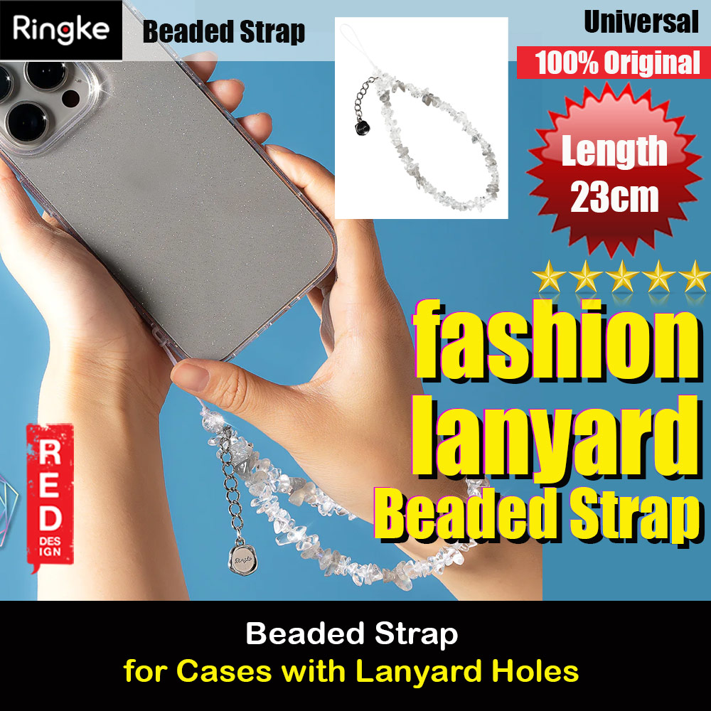 Ringke Beaded Strap Fashion Beaded Hanging Chain Phone Lanyard Wrist Strap (GEMSTONE MONOTONE)