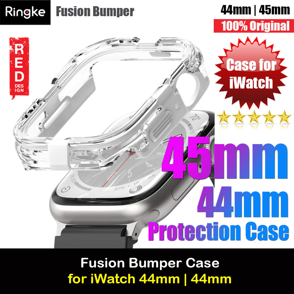 Ringke Slim Perfect Fit Case for Apple Watch Series 4 5 6 SE 7 8 44mm 45mm (White)