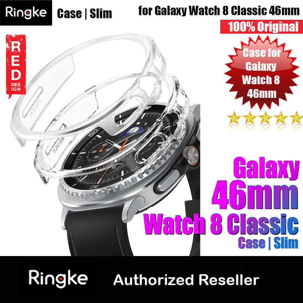 Ringke Slim Protection Case for Samsung Galaxy Watch 8 Classic 46mm (Clear Alpine Clear)