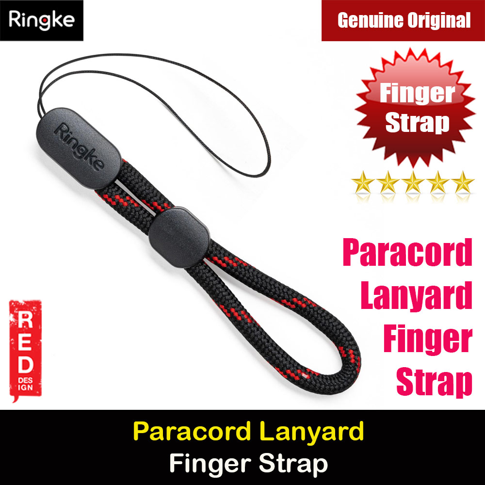 Ringke Paracord Lanyard Finger Strap (Black Ruby)