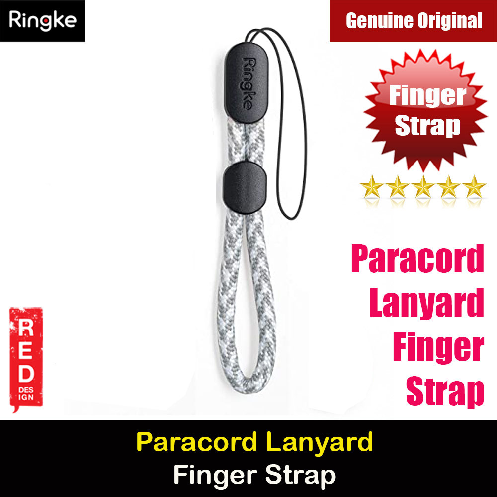 Ringke Paracord Lanyard Finger Strap (Checkered Gray)