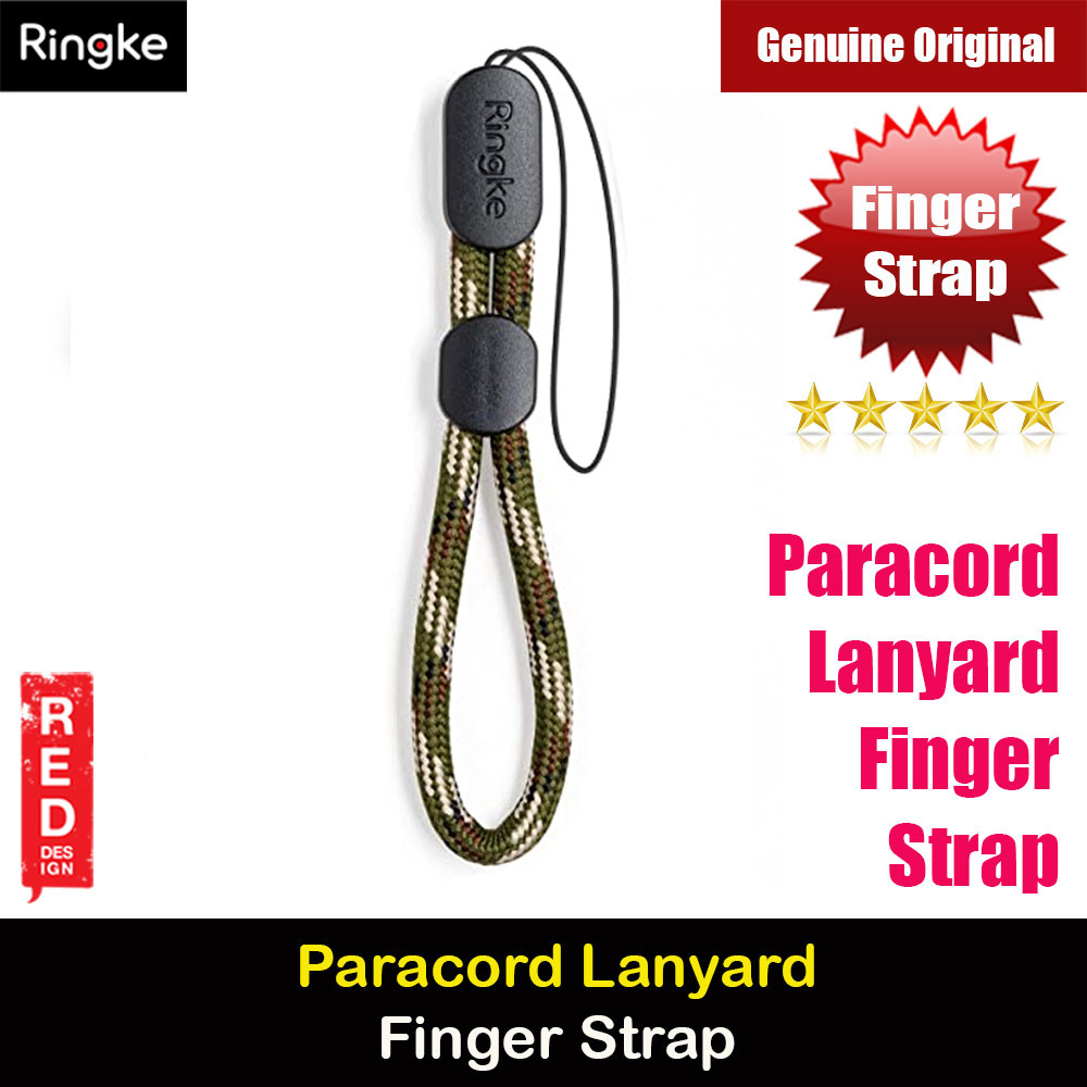 Ringke Paracord Lanyard Finger Strap (Green Camouflage)
