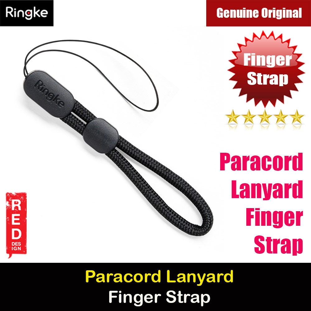 Ringke Paracord Lanyard Finger Strap (Black)