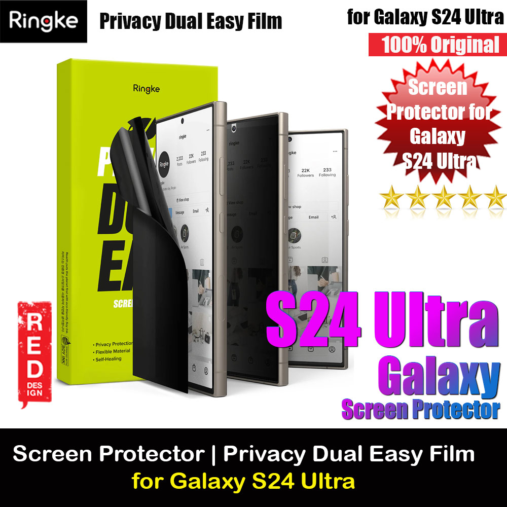 Ringke Screen Protector Dual Easy Film for Samsung Galaxy S24 Ultra (Privacy)