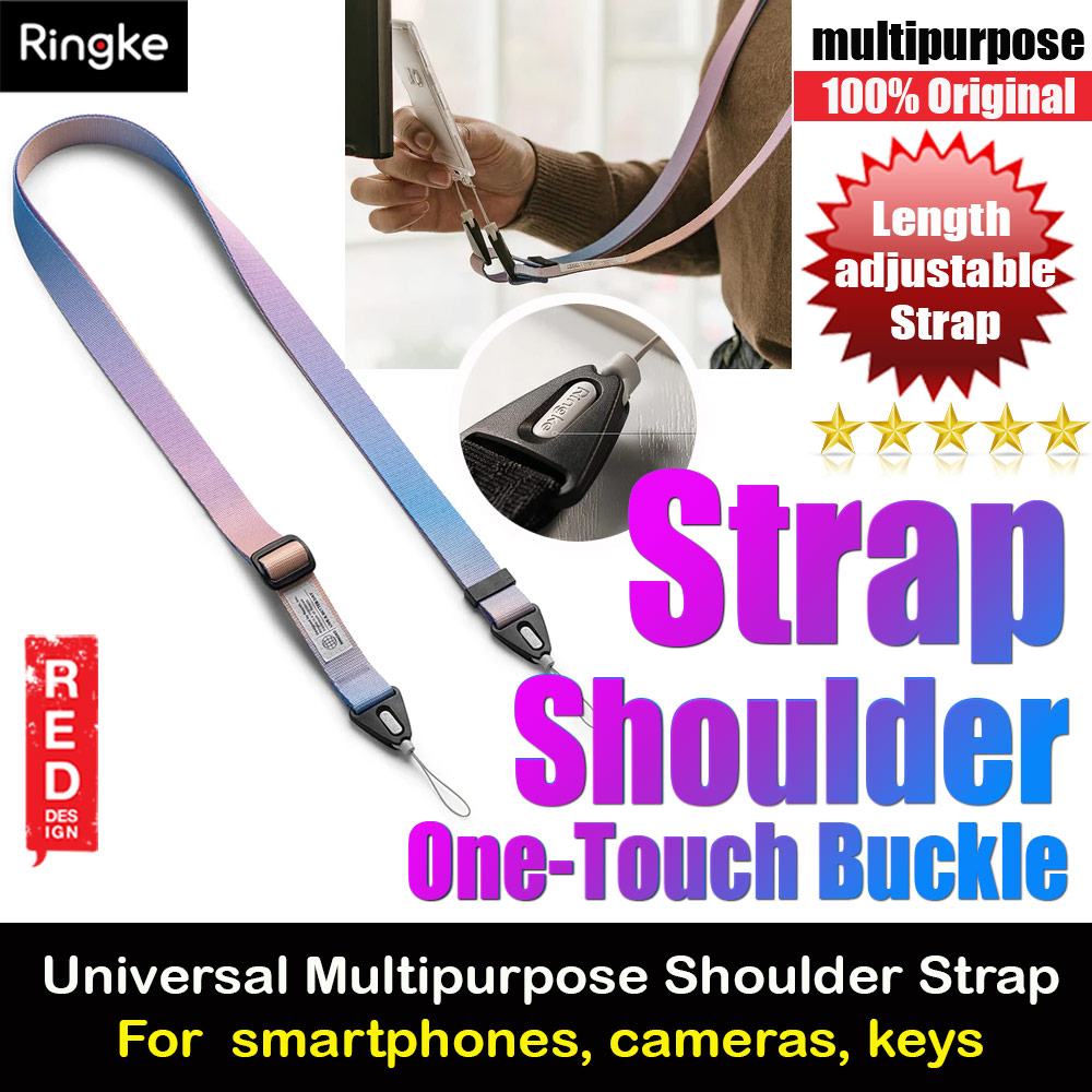 Ringke Shoulder Strap for phone case keychain camera game console USB flash drives Access Card (Aurora)