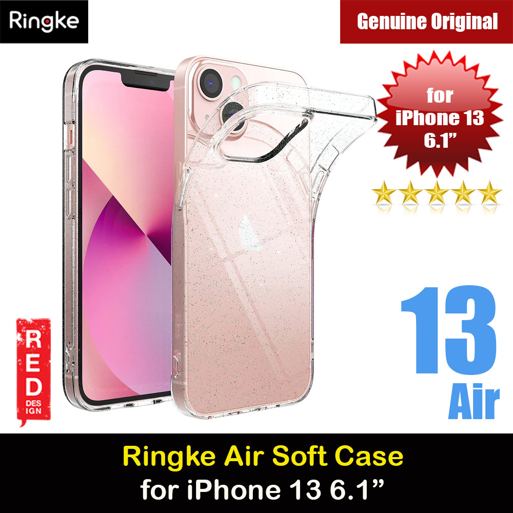 Ringke Air Soft TPU Protection Case for Apple iPhone 13 6.1 (Glitter Clear)