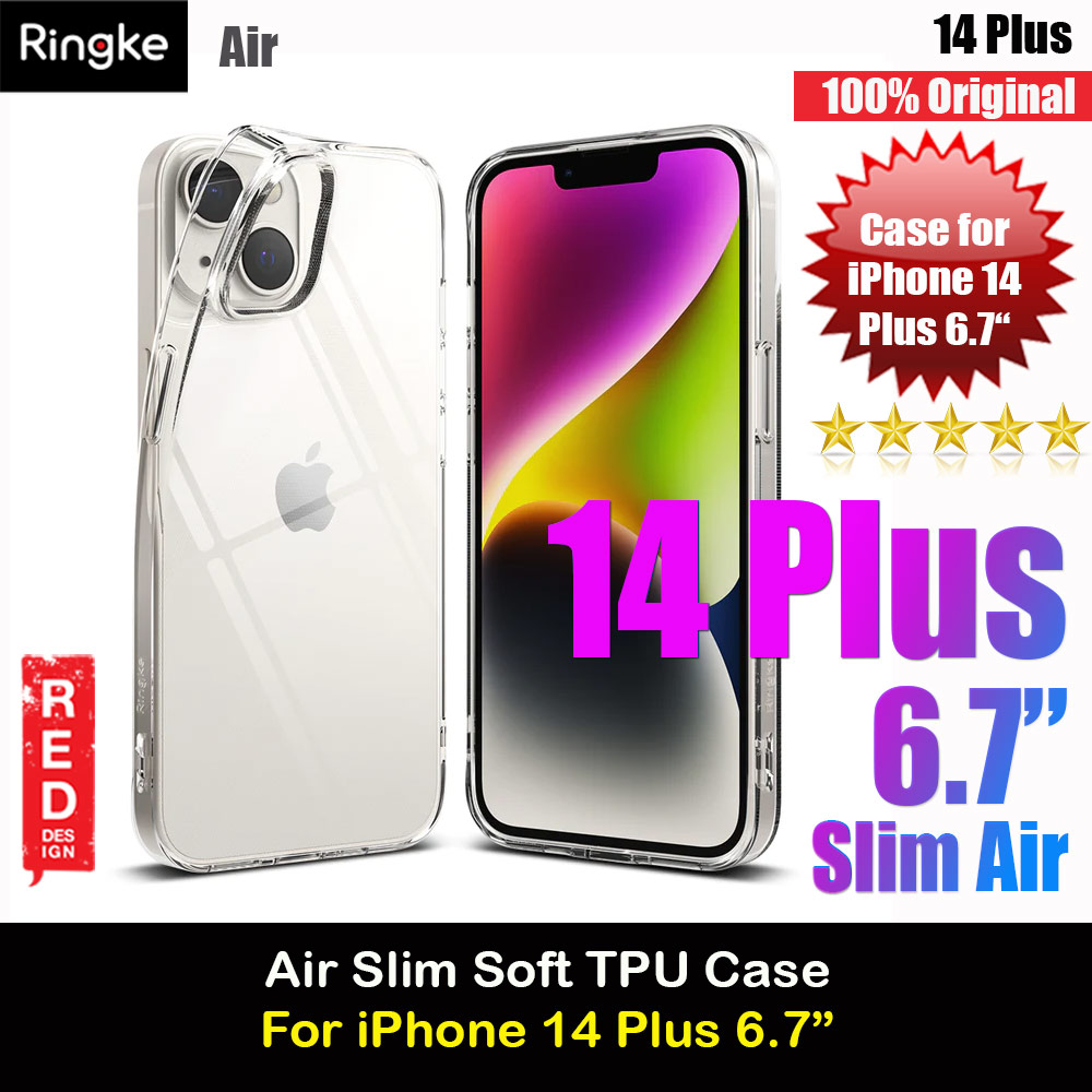 Ringke Air Slim Thin Soft TPU Case for Apple iPhone 14 Plus 6.7 (Clear)