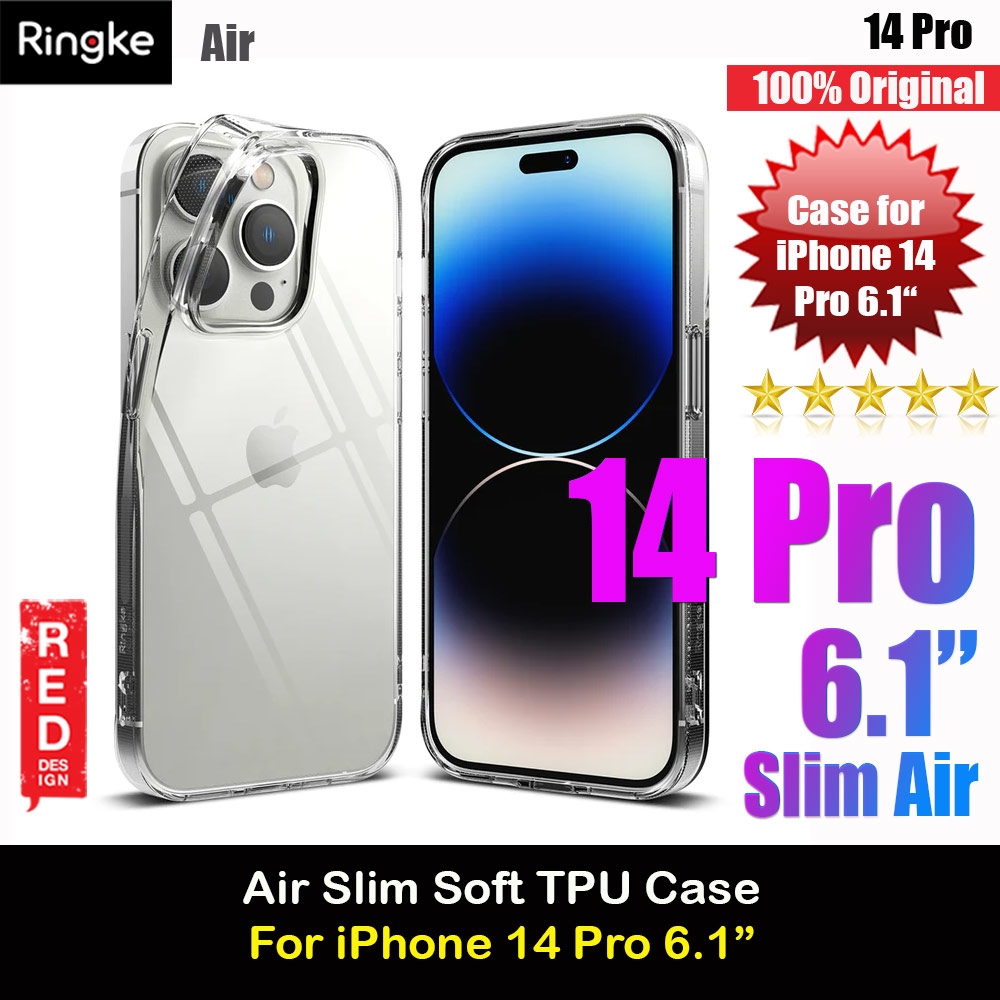 Ringke Air Slim Thin Soft TPU Case for Apple iPhone 14 Pro 6.1 (Clear)