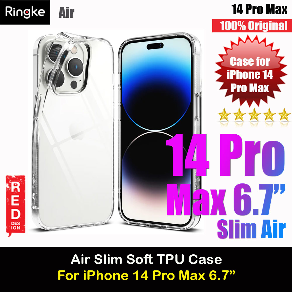 Ringke Air Slim Thin Soft TPU Case for Apple iPhone 14 Pro Max 6.7 (Clear)