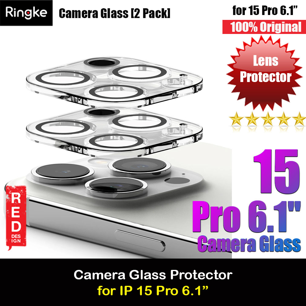 Ringke Camera Glass Protector for 15 Pro (Clear)