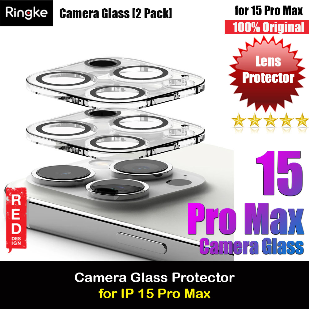 Ringke Camera Glass Protector for 15 Pro Max Clear)