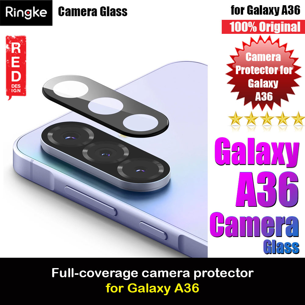 Ringke Camera Full Covered Glass Protector for Samsung Galaxy A36 (2pcs)