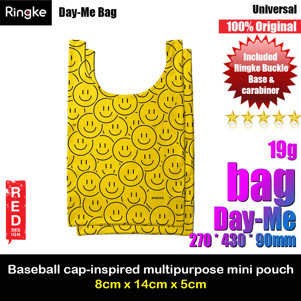Ringke Day-Me Nylon Lightweight Easy Folding Hand Carry Bag (Smile)