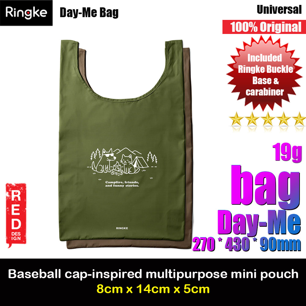 Ringke Day-Me Nylon Lightweight Easy Folding Hand Carry Bag (Campfire)