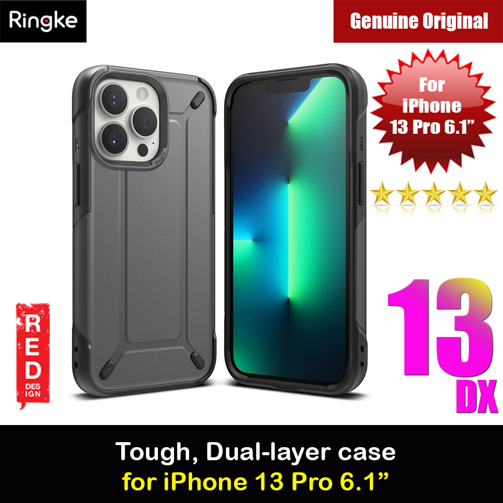 Ringke DX Drop Protection Case Anti Finger Print Case for Apple iPhone 13 Pro 6.1 (Gunmetal)
