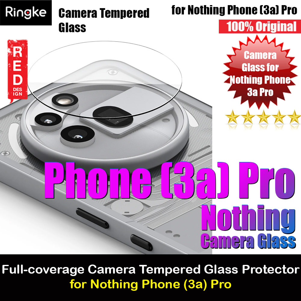 Ringke Camera Tempered Glass Protector for Nothing Phone (3a) Pro (2pcs)