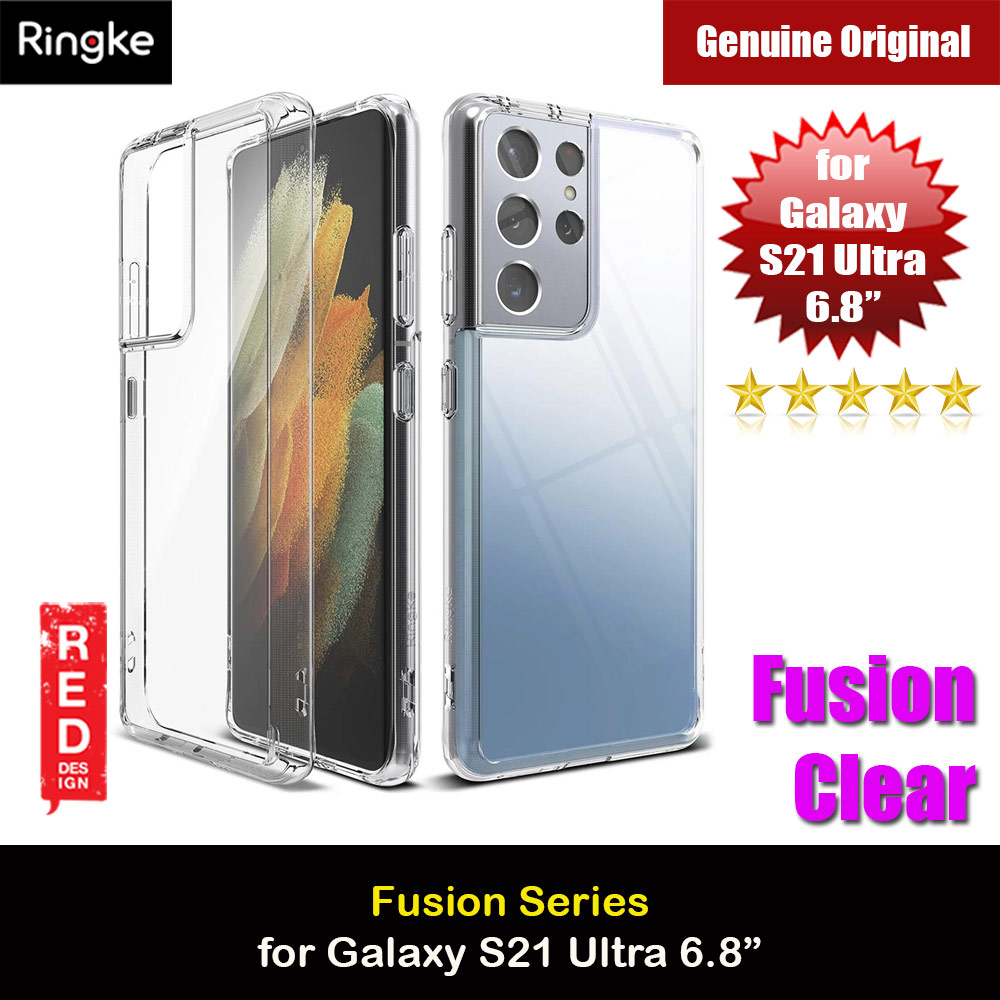 Ringke Fusion Protection Case for Samsung Galaxy S21 Ultra 6.8 (Clear)