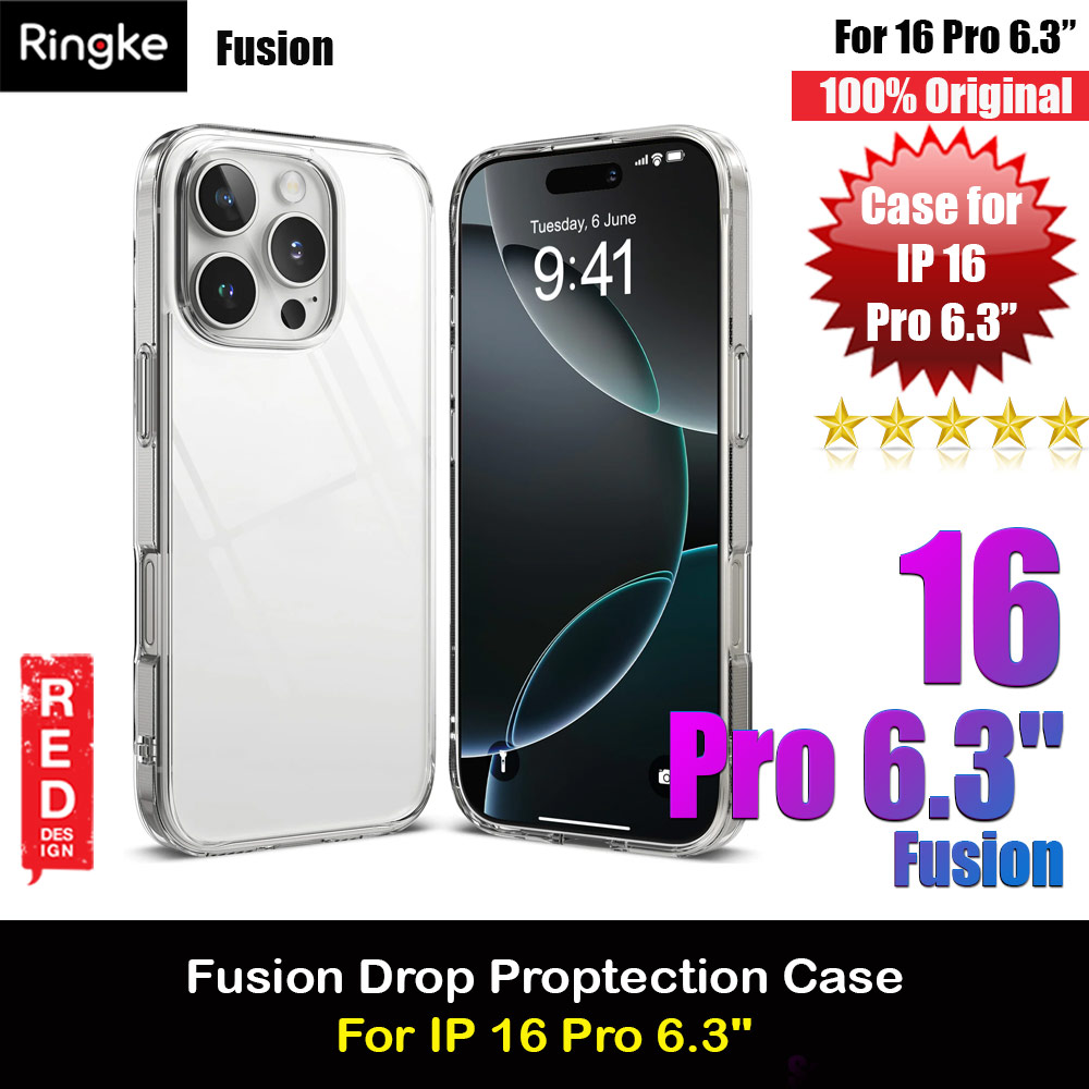 Ringke Fusion Drop Protection Case for Apple iPhone 16 Pro 6.3 (Clear)