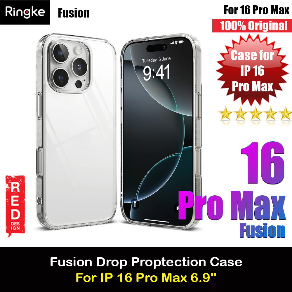 Ringke Fusion Drop Protection Case for Apple iPhone 16 Pro Max 6.9 (Clear)