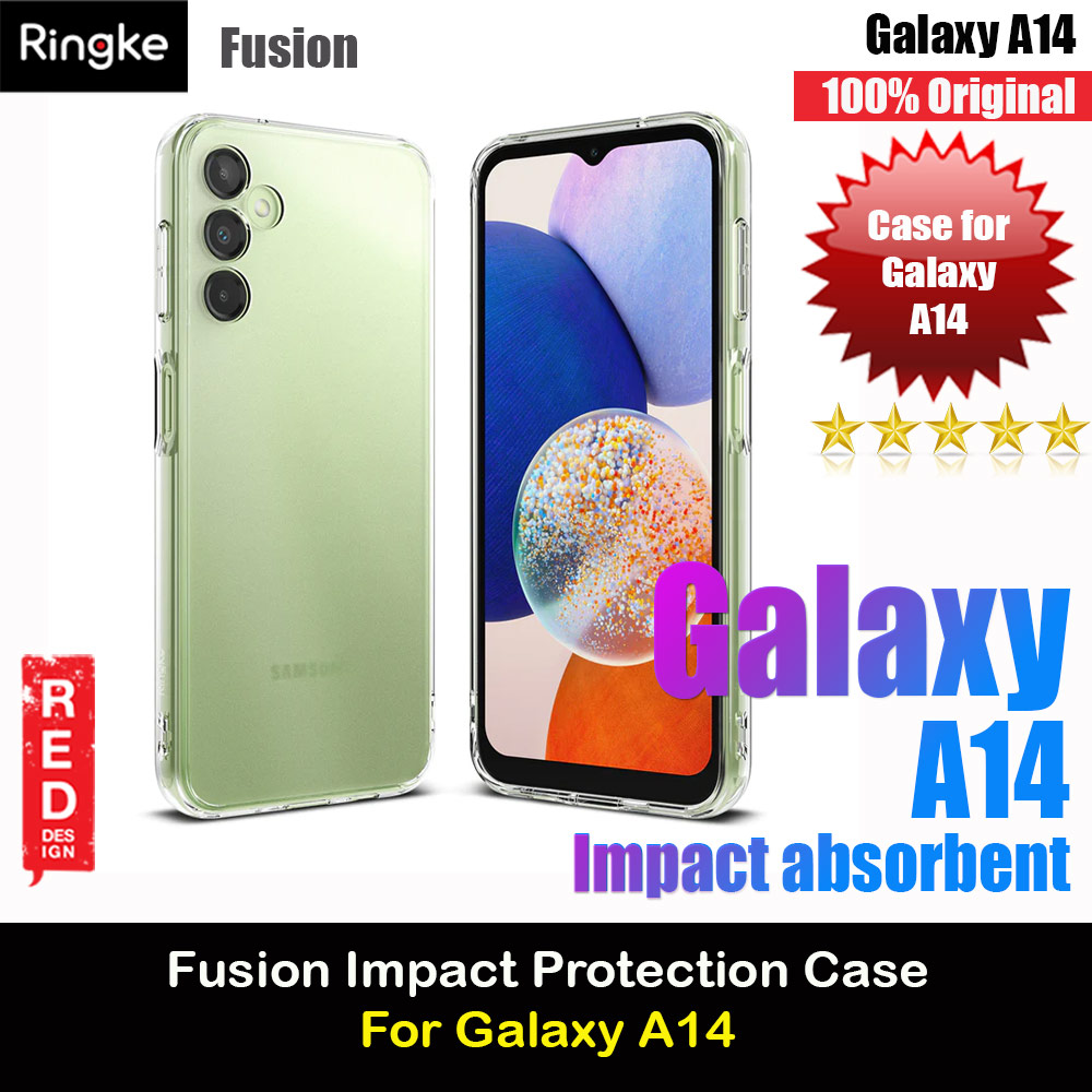 Ringke Fusion Transparent Protection Case for Samsung Galaxy A14 5G (Matte Clear)