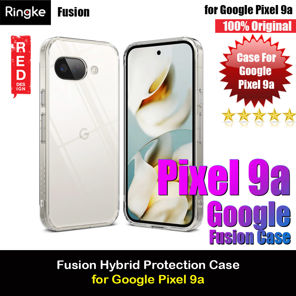 Ringke Fusion Clear Drop Drop Protection Case for Google Pixel 9a (Clear)