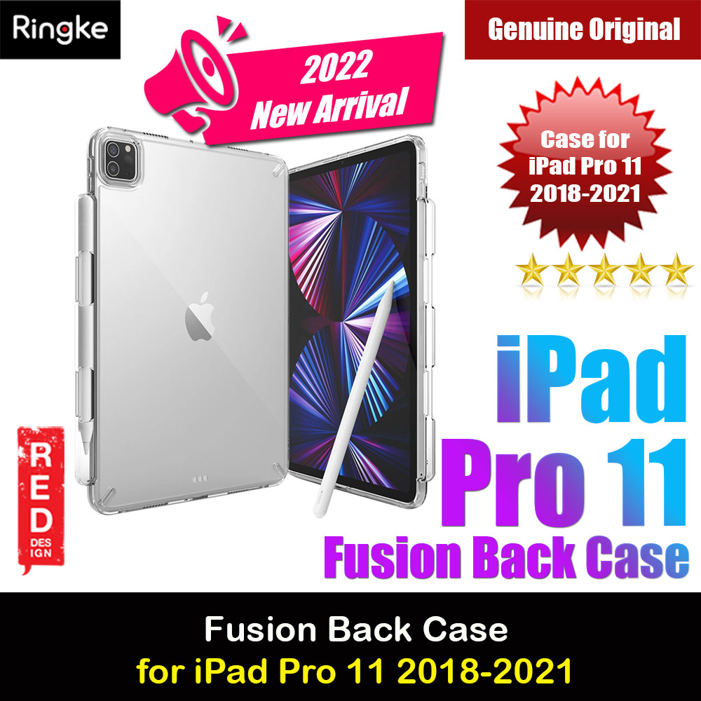 Ringke Fusion Back Case Protection Case for Apple iPad Pro 11 1st Gen 2nd Gen 3rd Gen 2018 2019 2021 (Clear)