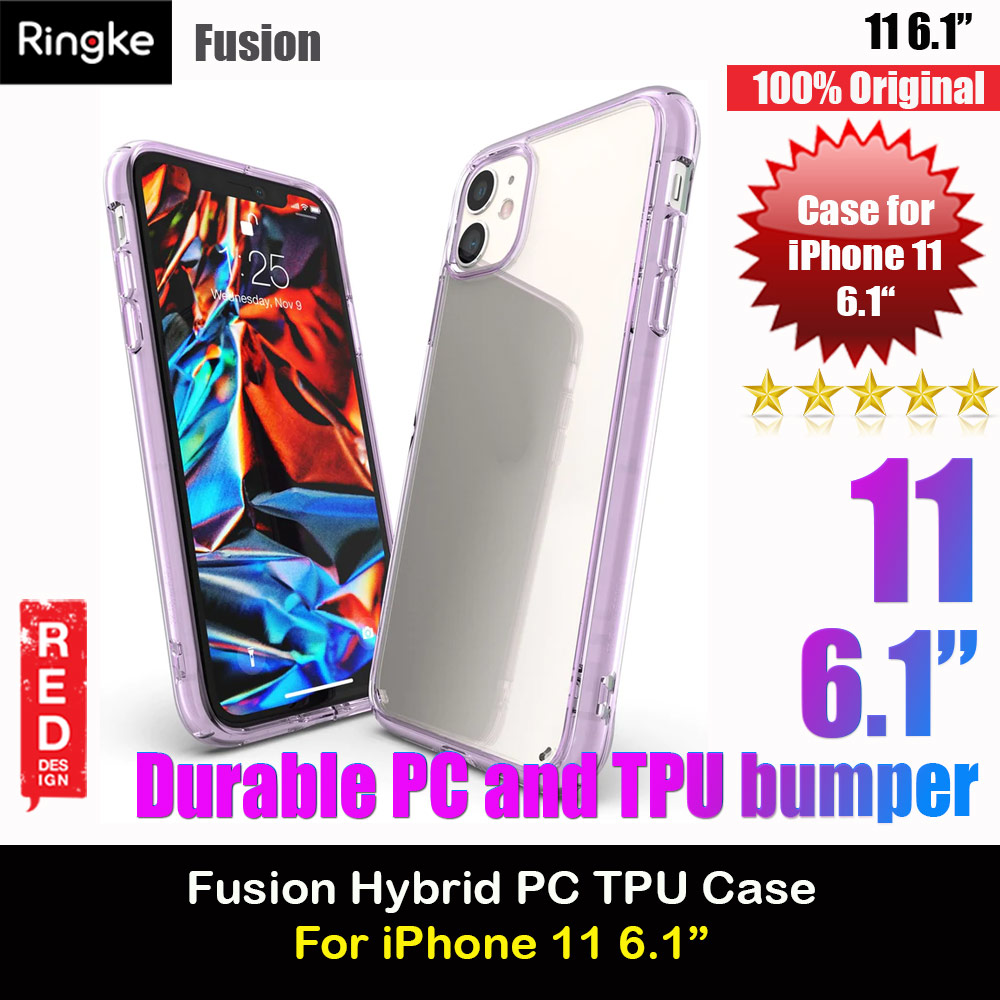 Ringke Fusion Hybrid Protection Drop Protection Case for Apple iPhone 11 (Lavender)