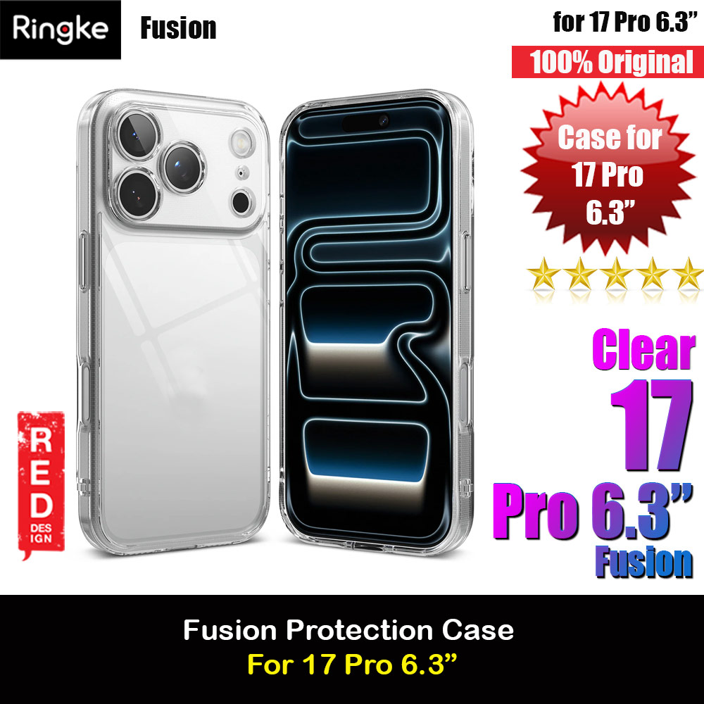 Ringke Fusion Slim Drop Protection Case for iPhone 17 Pro 6.3 (Clear)