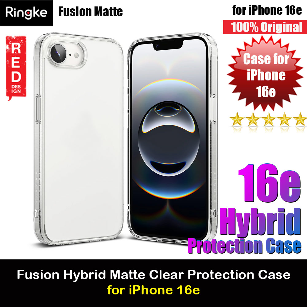 Ringke Fusion Transparent Hybrid Protection Case for iPhone 16e (Matte)