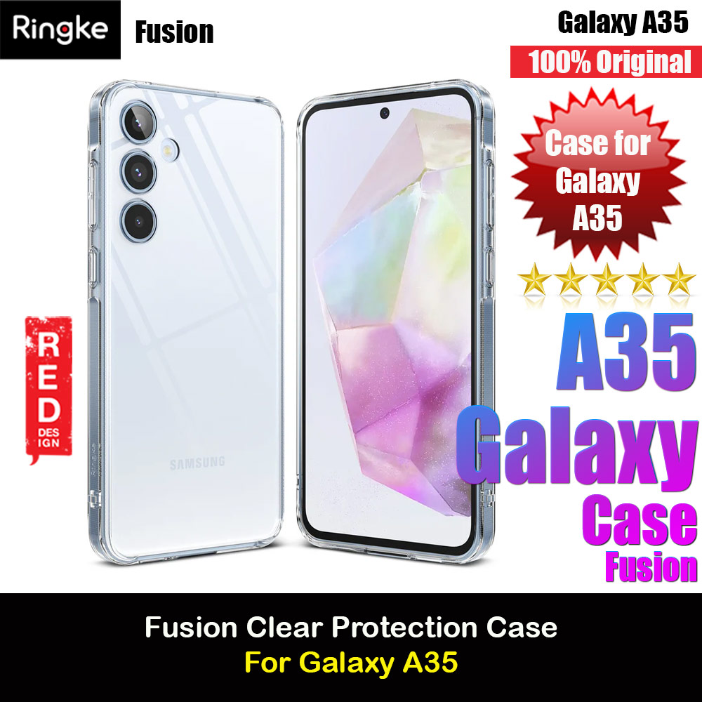 Ringke Fusion Drop Protection Case for Samsung Galaxy A35 Case (Clear)