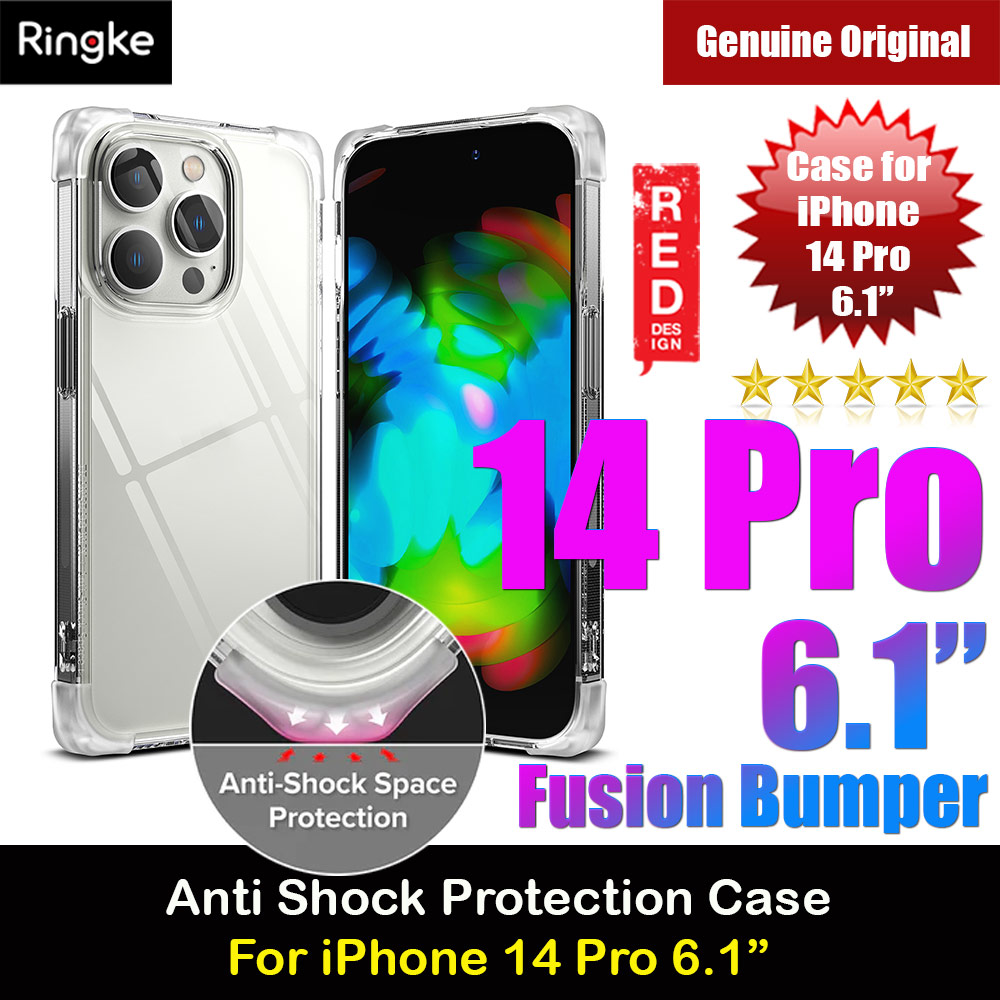 Ringke Fusion Bumper Corner Edge Drop Protection Case for iPhone 14 Pro 6.1 (Clear)