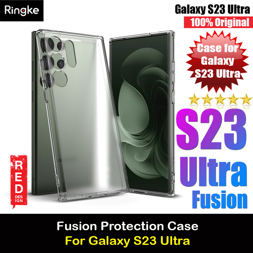 Ringke Fusion Transparent Protection Case for Samsung Galaxy S23 Ultra (Matte Clear)