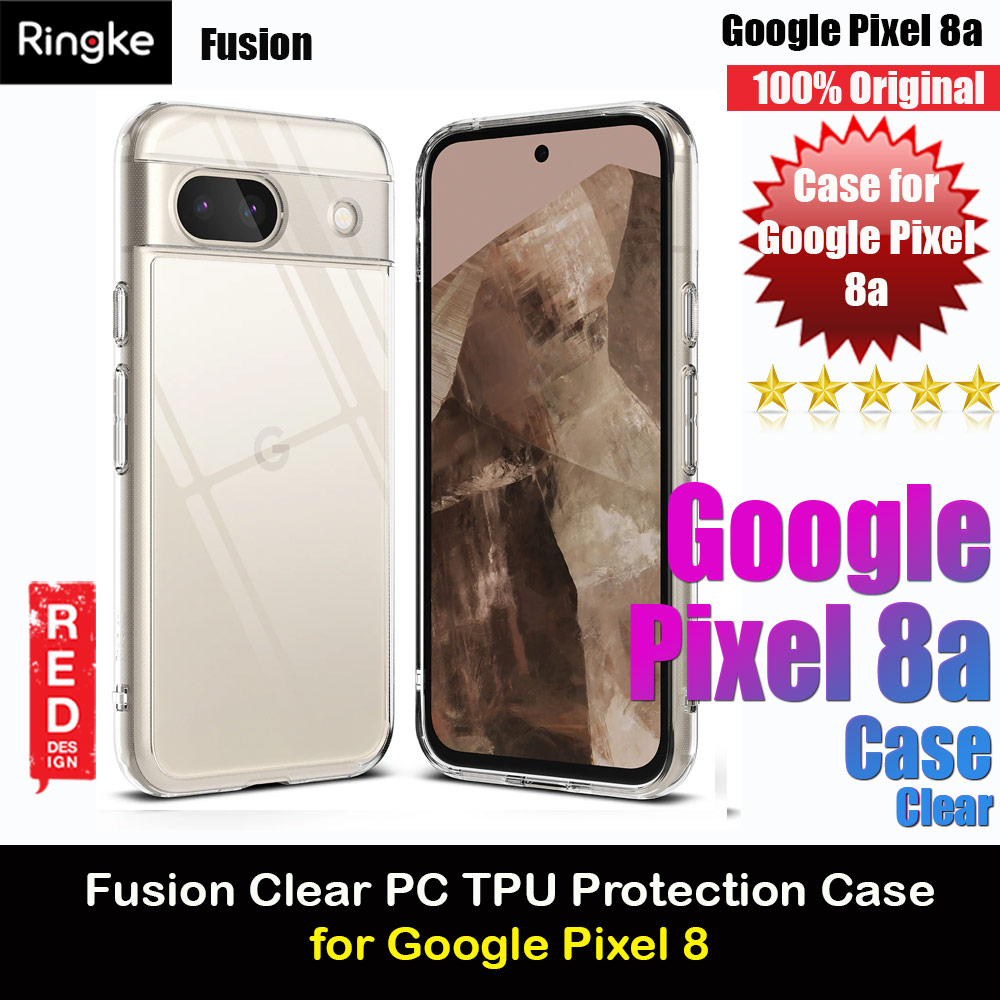 Ringke Fusion Clear Drop Drop Protection Case for Google Pixel 8a (Clear)