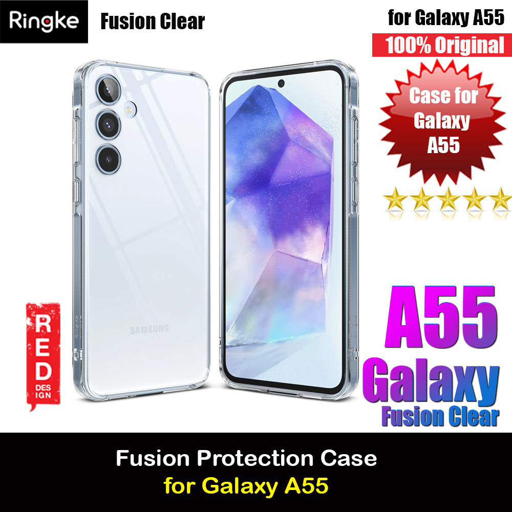 Ringke Fusion Drop Protection Case for Samsung Galaxy A55 Case (Clear)