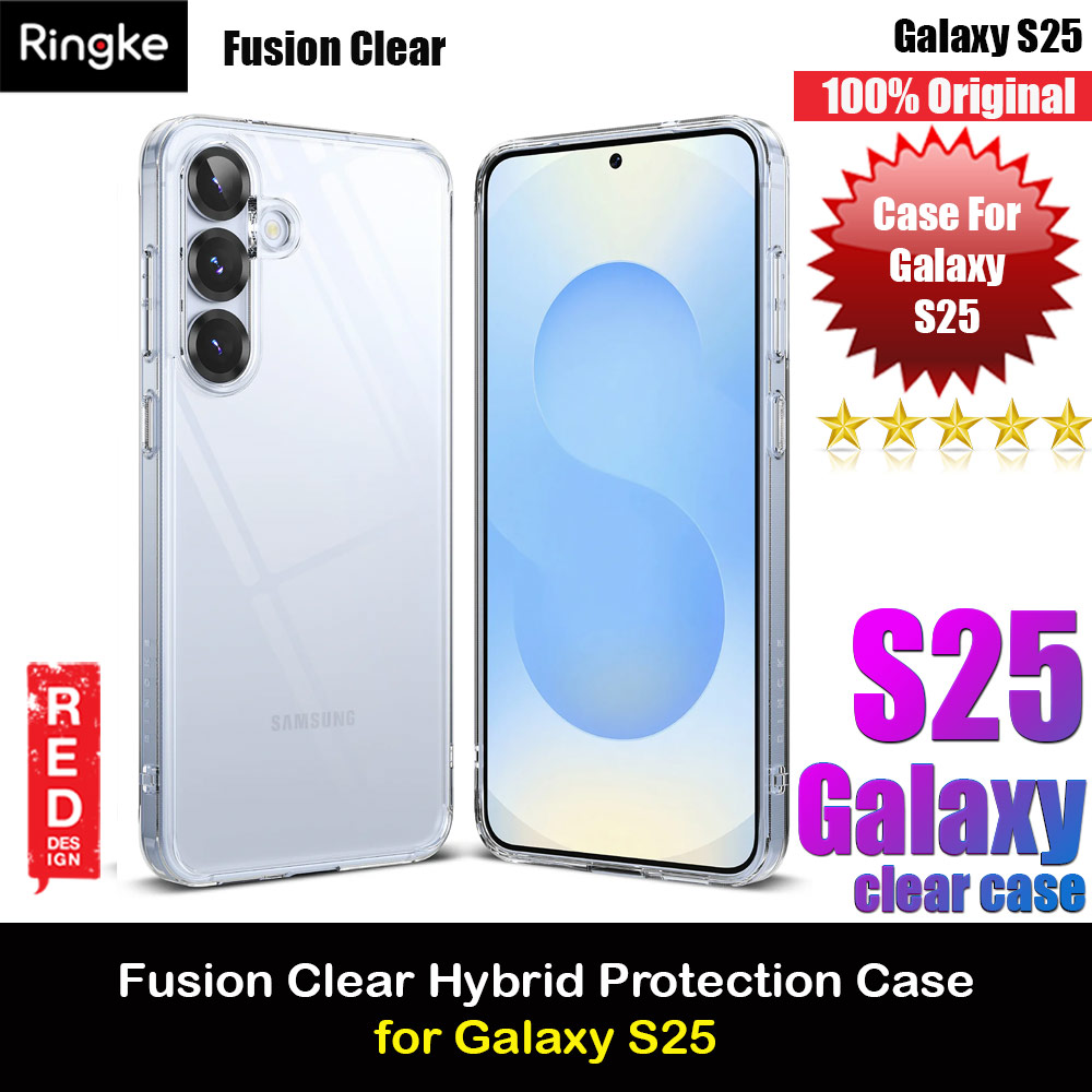 Ringke Fusion Transparent Protection Case for Samsung Galaxy S25 (Clear)