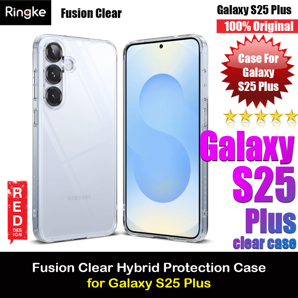 Ringke Fusion Transparent Protection Case for Samsung Galaxy S25 Plus (Clear)