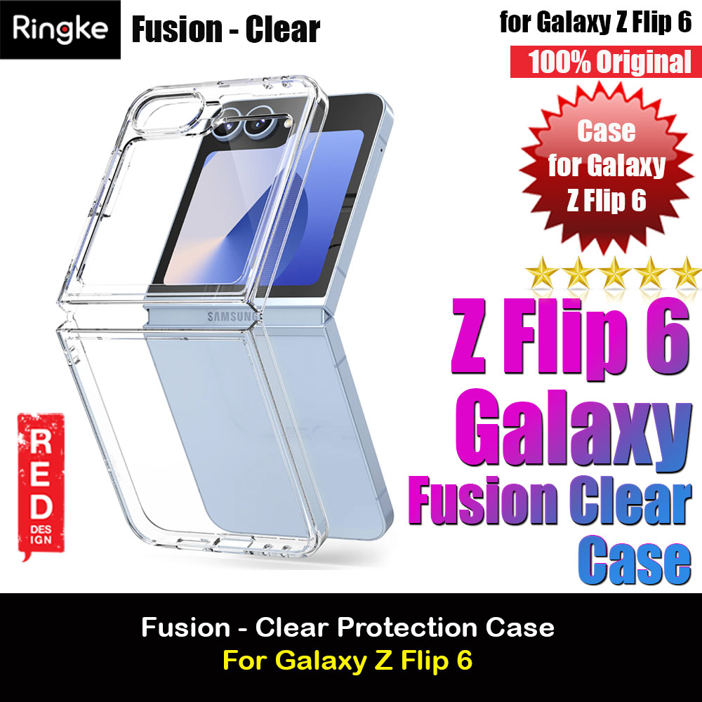 Ringke Fusion  Protection Case with Strap Hole for Samsung Galaxy Z Flip 6 (Clear)