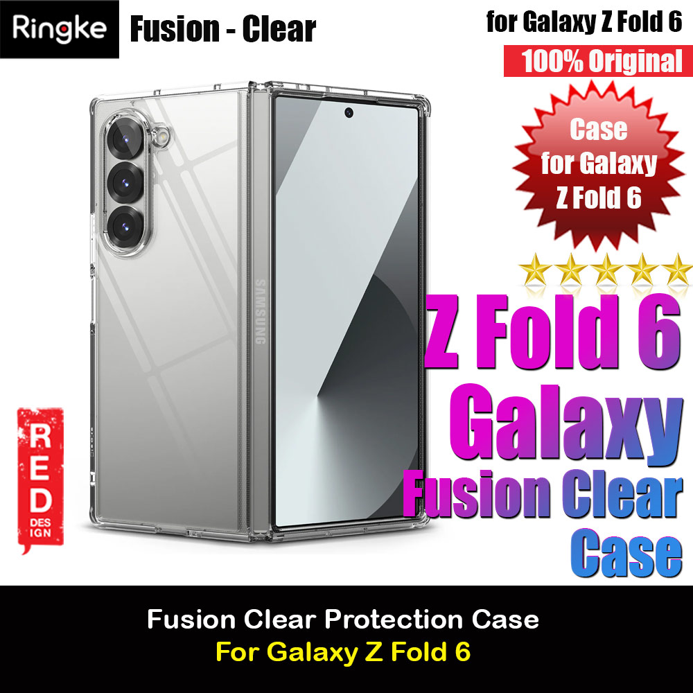 Ringke Fusion  Protection Case with Strap Hole for Samsung Galaxy Z Fold 6 (Clear)