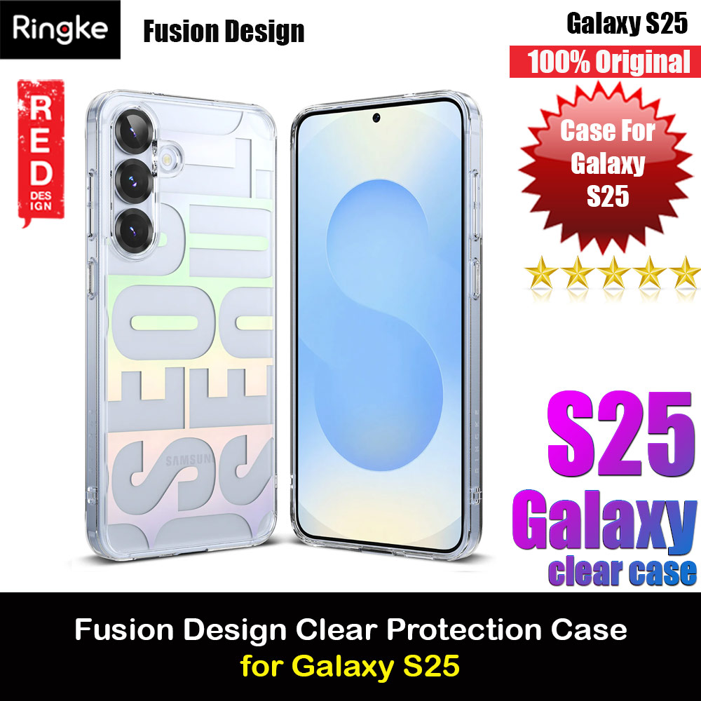 Ringke Fusion Design Transparent Protection Case for Samsung Galaxy S25 (Seoul)