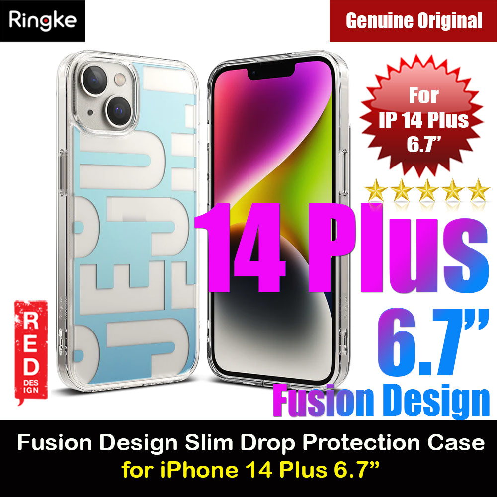 Ringke Fusion Design Female Modern Women Girl Trendy Design Slim Drop Protection Case for iPhone 14 Plus 6.7 (Jeju)