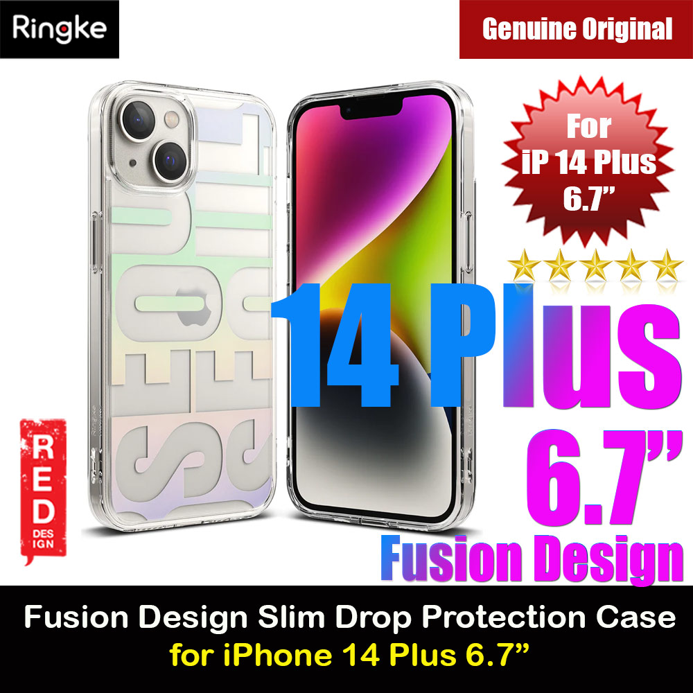 Ringke Fusion Design Female Modern Women Girl Trendy Design Slim Drop Protection Case for iPhone 14 Plus 6.7 (Seoul)