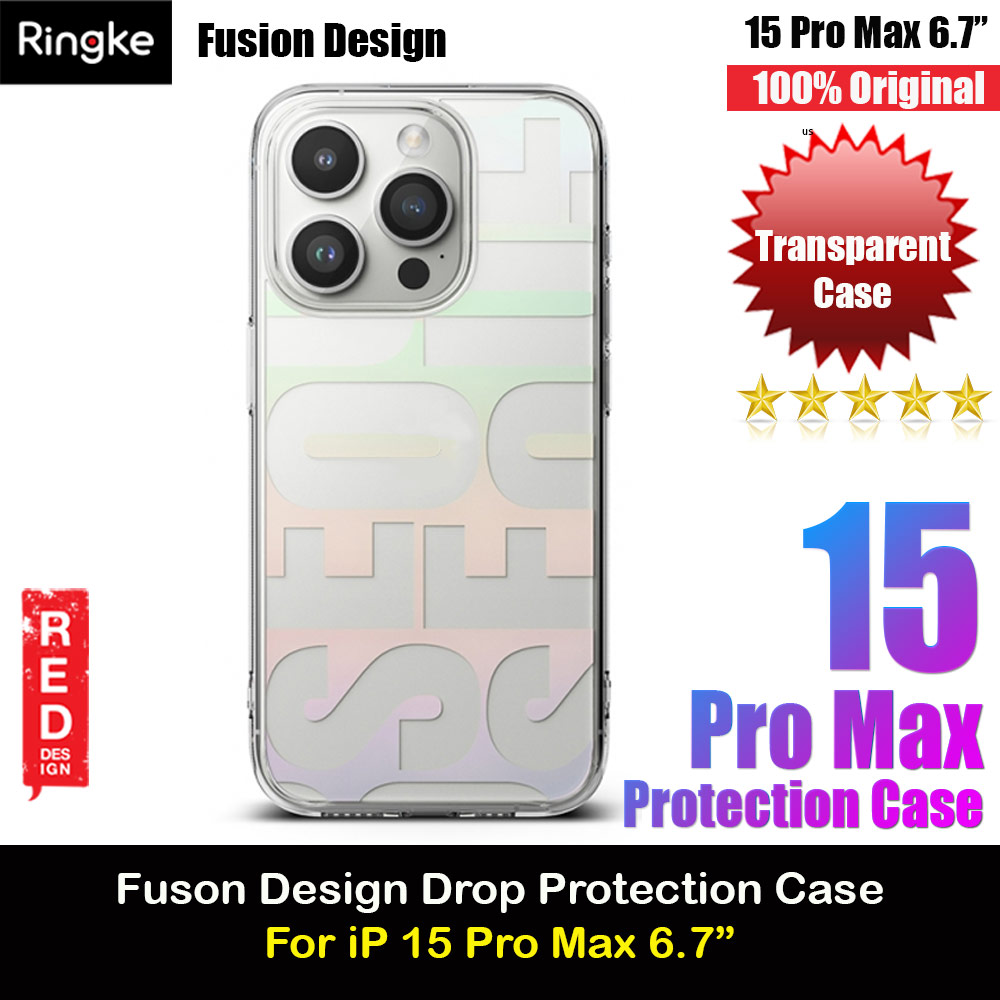 Ringke Fusion Design Female Modern Women Girl Trendy Design Slim Drop Protection Case for iPhone 15 Pro Max 6.7 (Seoul)
