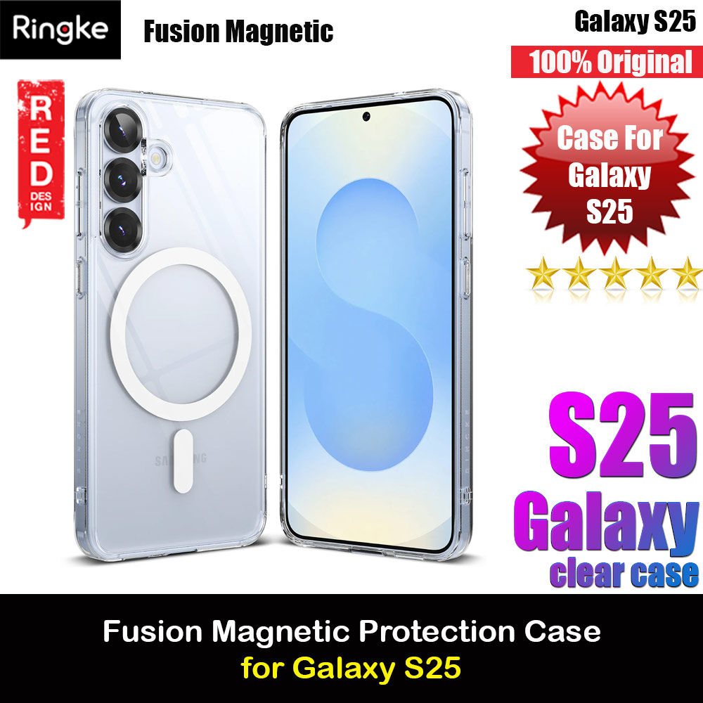 Ringke Fusion Magnetic Transparent Protection Case for Samsung Galaxy S25 (Clear)