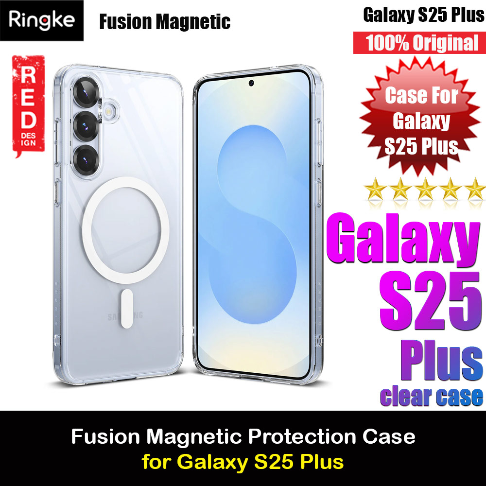 Ringke Fusion Magnetic Transparent Protection Case for Samsung Galaxy S25 Plus (Clear)