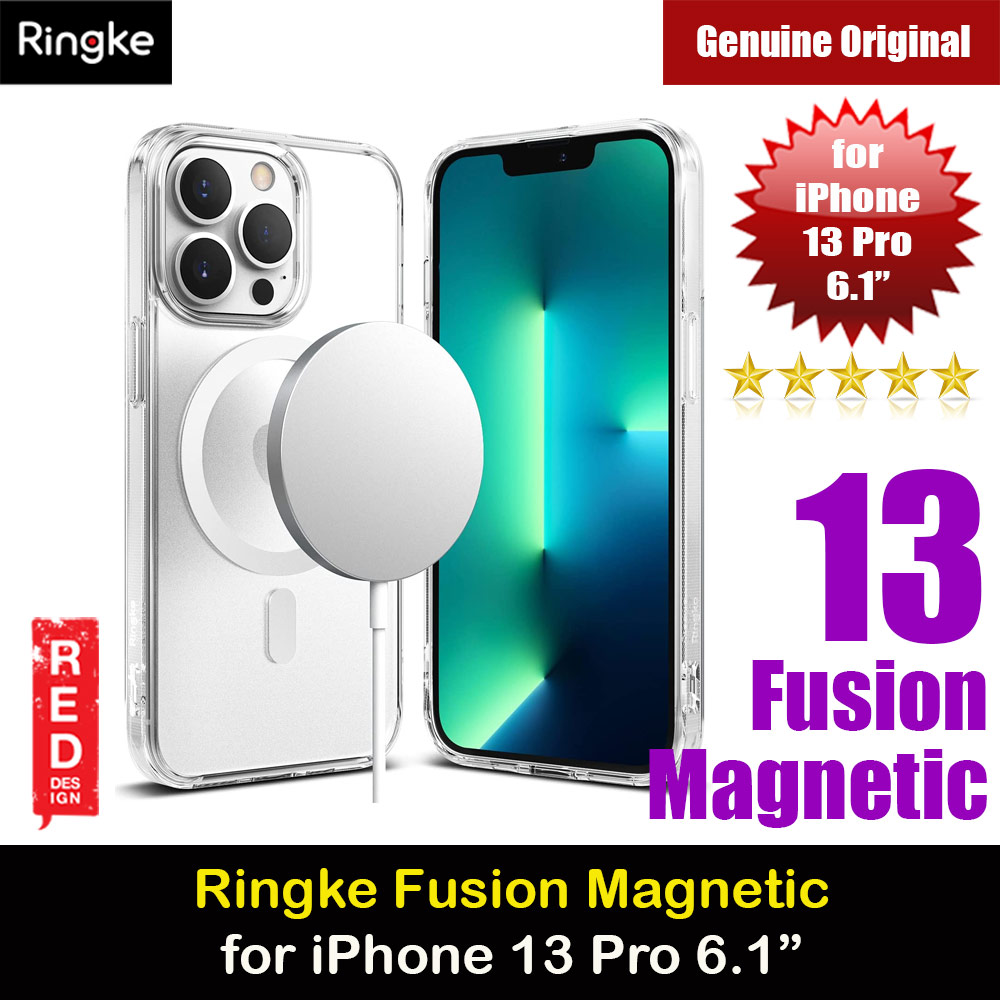Ringke Fusion Magnetic Matte Protection Case Magsafe Compatible for Apple iPhone 13 Pro 6.1 (Matte Clear)