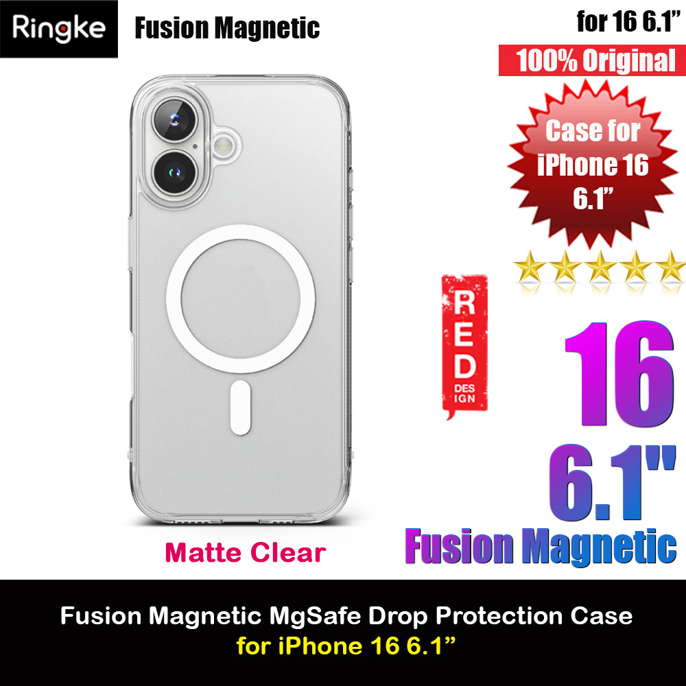 Ringke Fusion Magnetic Slim Drop Protection Case Magsafe Compatible for  iPhone 16 6.1 (Matte)