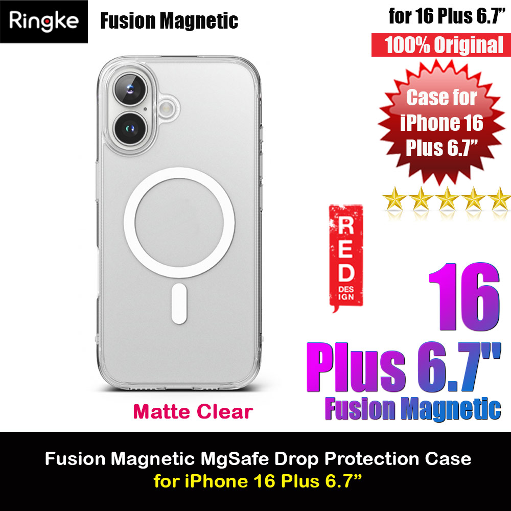 Ringke Fusion Magnetic Slim Drop Protection Case Magsafe Compatible for  iPhone 16 Plus 6.7 (Matte)