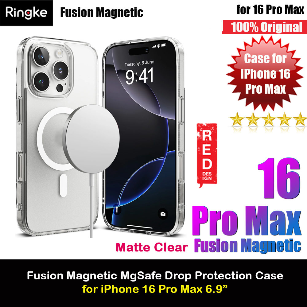 Ringke Fusion Magnetic Slim Drop Protection Case Magsafe Compatible for  iPhone 16 Pro Max 6.9 (Matte)