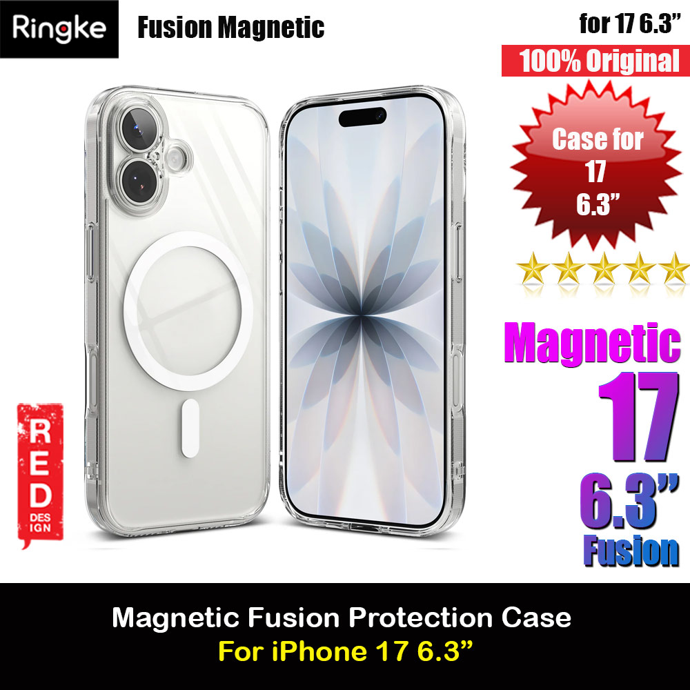Ringke Fusion Magnetic Slim Drop Protection Case Magsafe Compatible for  iPhone 17 6.3 (Clear)